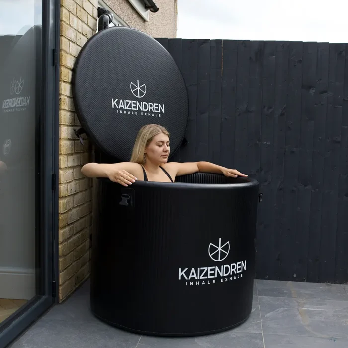 Ice Bath And Ice Chiller, Portable, With Thermo Lid And Cover, 400 L, Black, Kaizendren Ice Pro - immagine 3